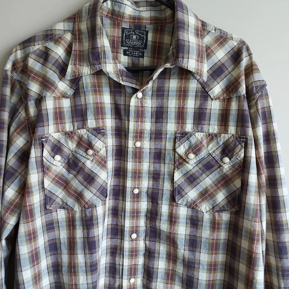 LUCKY BRAND ♡ Mens Western Shirt - Picture 2 of 13